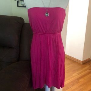 Pink halter dress